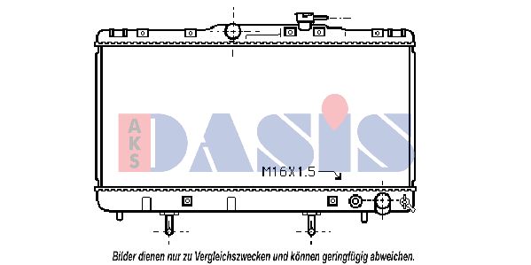 AKS DASIS Радиатор, охлаждение двигателя 210710N